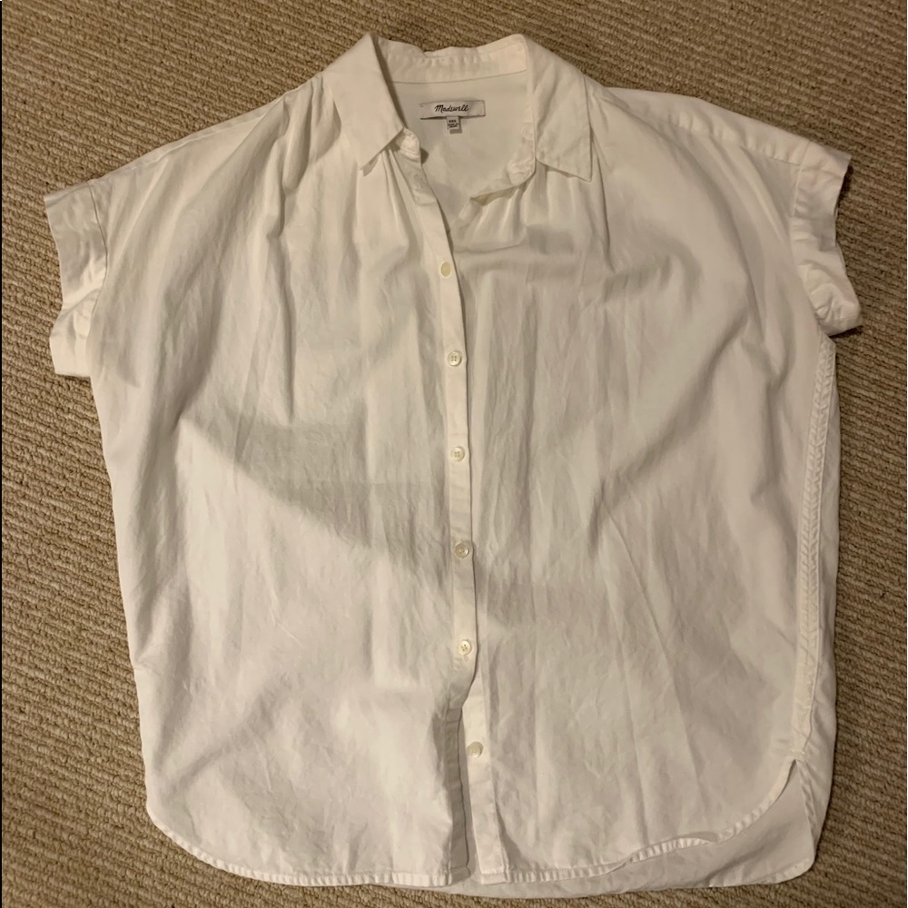 White Button Down Top